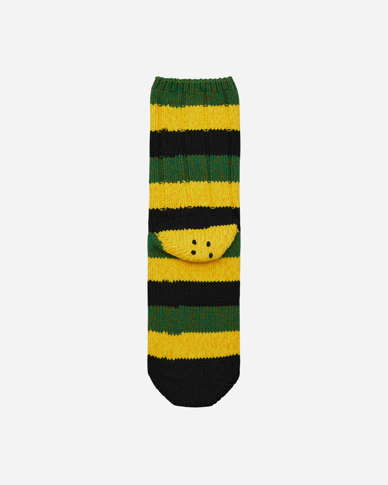 KAPITAL 56 Yarns Rasta Rainbowy Happy Heel Socks Black / Yellow / Green