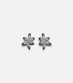 Kamyen 18kt white gold earrings with diamonds