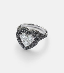 Kamyen Manaal 18kt white gold ring with diamonds