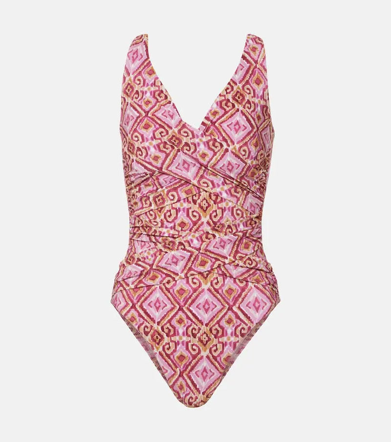 Karla Colletto Basics printed swimsuit