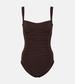 Karla Colletto Basics ruched swimsuit | LYBSTORE