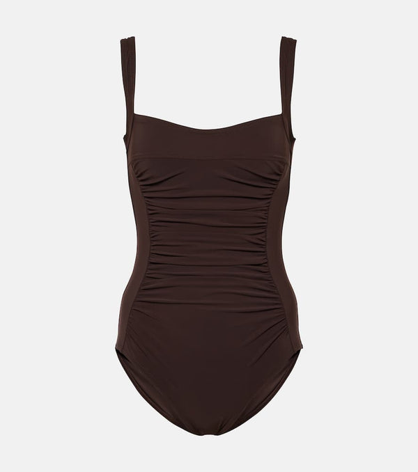 Karla Colletto Basics ruched swimsuit | LYBSTORE