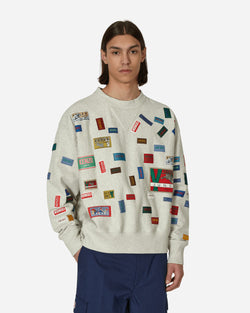 KENZO Paris Archive Labels Crewneck Sweatshirt Grey