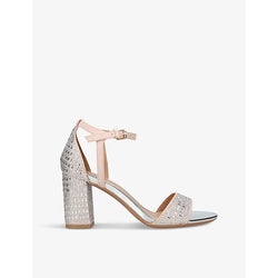 Womens Kg Kurt Geiger Faryn Bling crystal-embellished heeled woven sandals