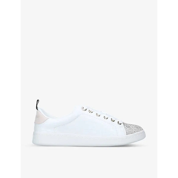 Kg Kurt Geiger Liza logo-embossed low-top faux-leather trainers | Kg Kurt Geiger