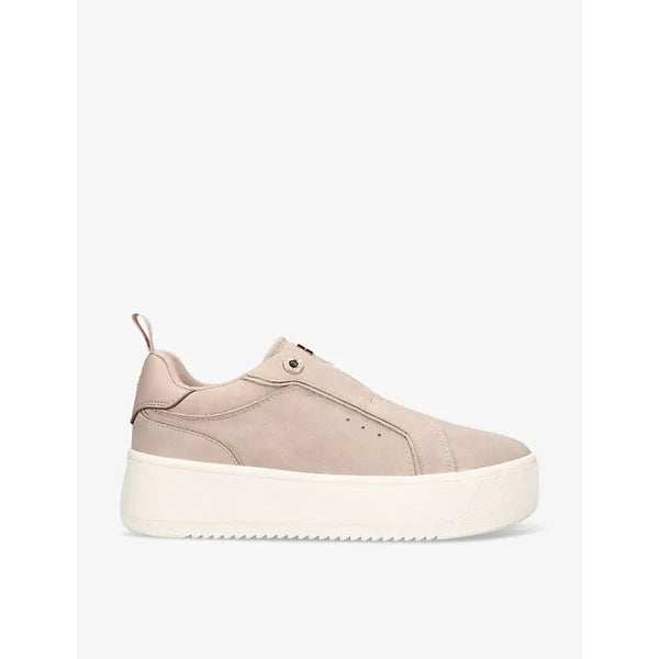 Kg Kurt Geiger Lucia logo-embellished faux-suede low-top trainers | Kg Kurt Geiger