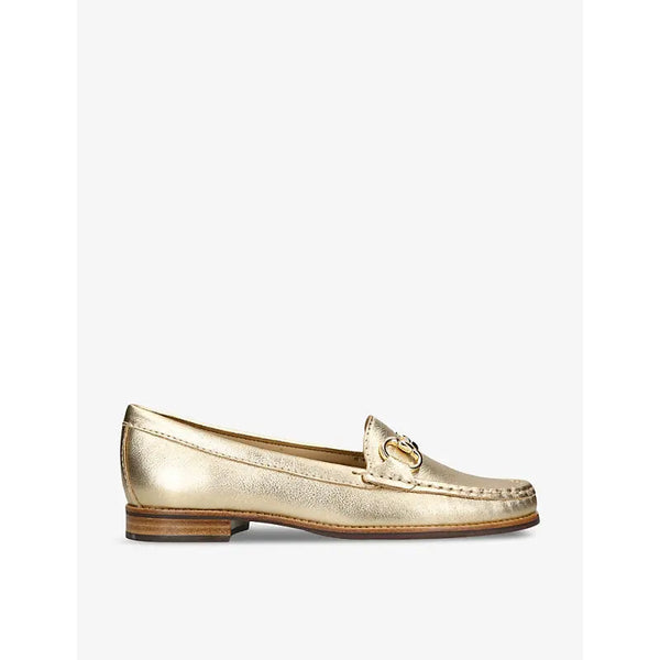 Kg Kurt Geiger Matilda horsebit-trim metallic-leather loafers