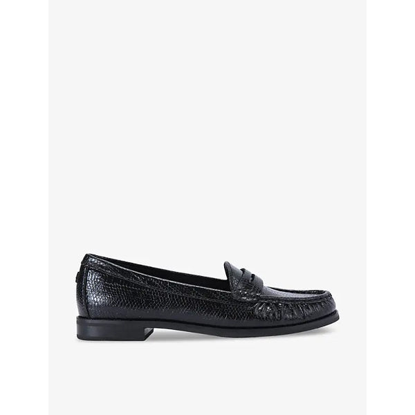 Kg Kurt Geiger Mattie slip-on flat faux-leather loafers | Kg Kurt Geiger