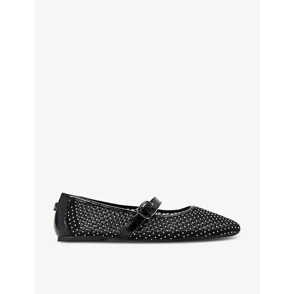 Kg Kurt Geiger Nina rhinestone-embellished mesh ballet flats | Kg Kurt Geiger