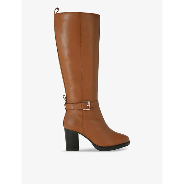 Kg Kurt Geiger Sage high-leg heeled leather boots | Kg Kurt Geiger