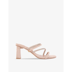 Kg Kurt Geiger Sasha embellished faux-suede sandals | LYBSTORE