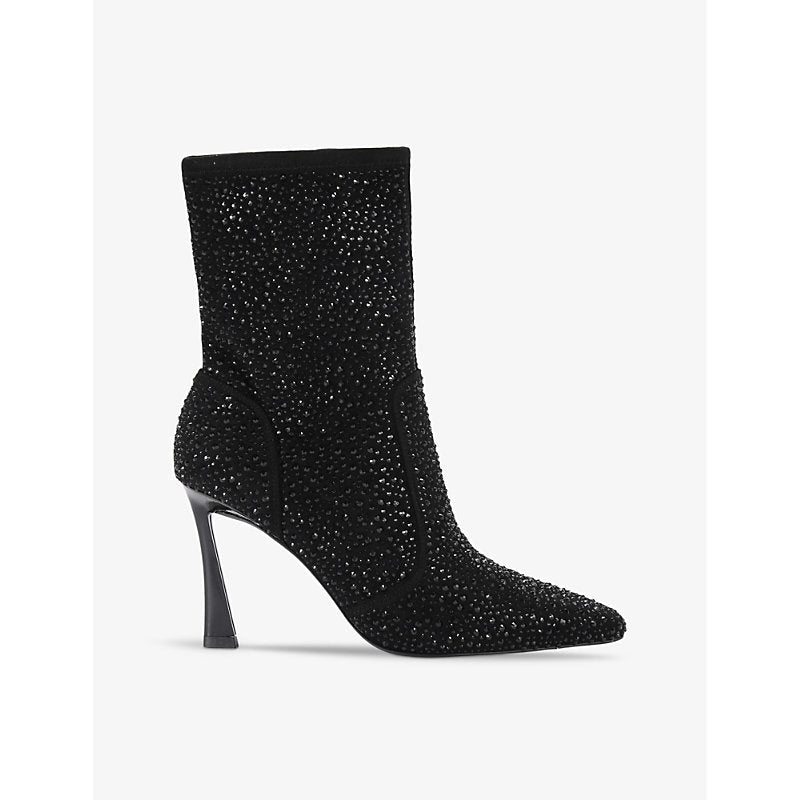 Womens Kg Kurt Geiger Sweetie crystal-embellished faux-leather ankle boots