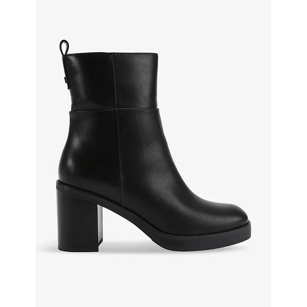 Kg Kurt Geiger Thatch block-heel faux-leather heeled ankle boots