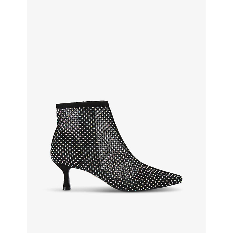 Womens Kg Kurt Geiger Trusty crystal-embellished mesh ankle boots