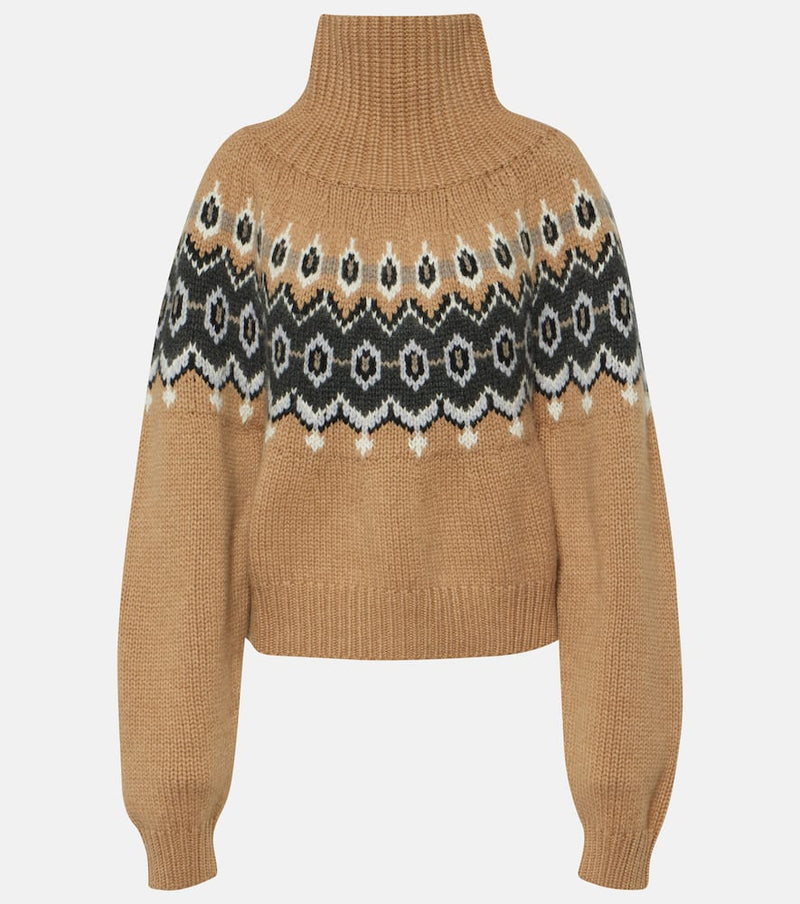 Khaite Amaris Fair Isle cashmere-blend sweater