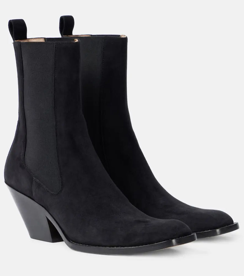 Khaite Austin 60 suede ankle boots