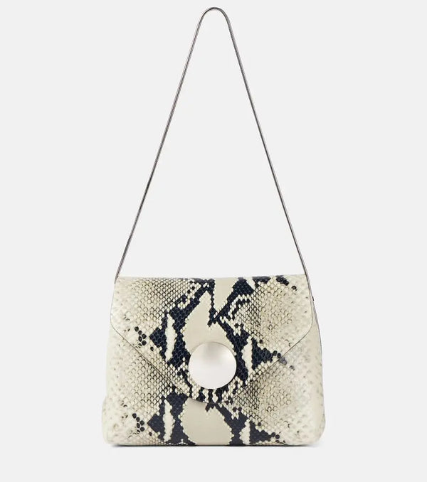 Khaite Bobbi snake-effect leather shoulder bag | LYBSTORE