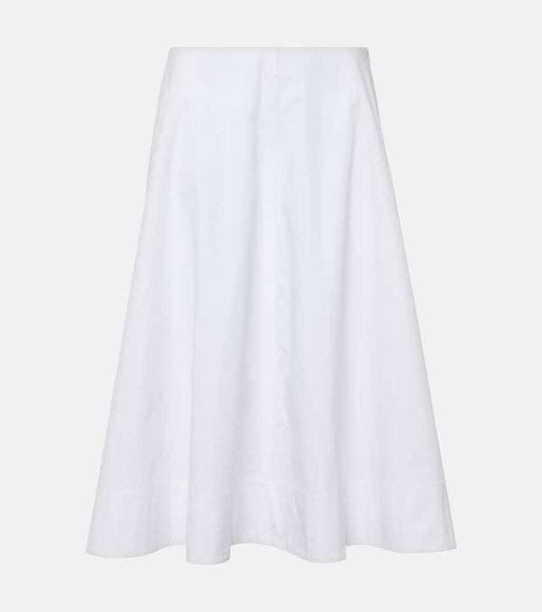 Khaite Cotton midi skirt