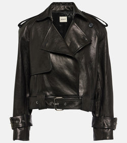 Khaite Hammond leather biker jacket