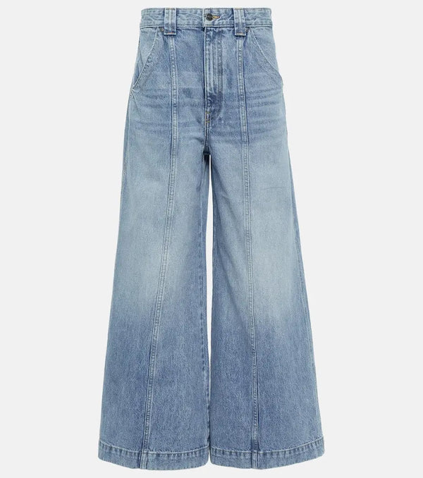 Khaite Jackie low-rise wide-leg jeans