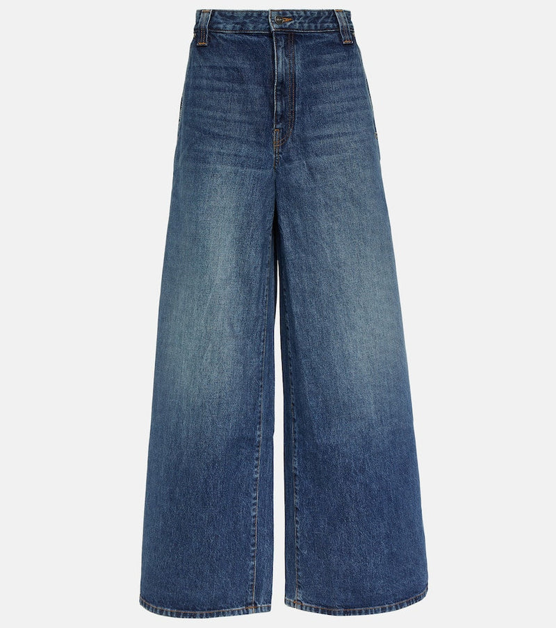 Khaite Jacob high-rise wide-leg jeans