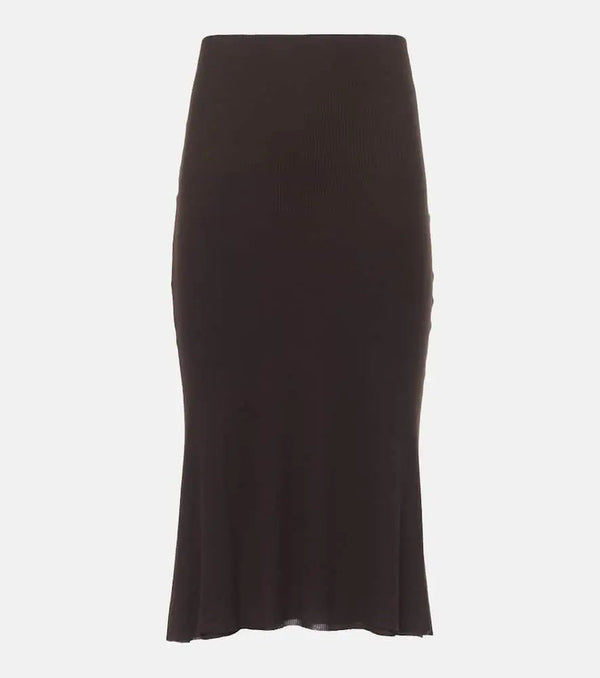 Khaite Leema jersey midi skirt | LYBSTORE