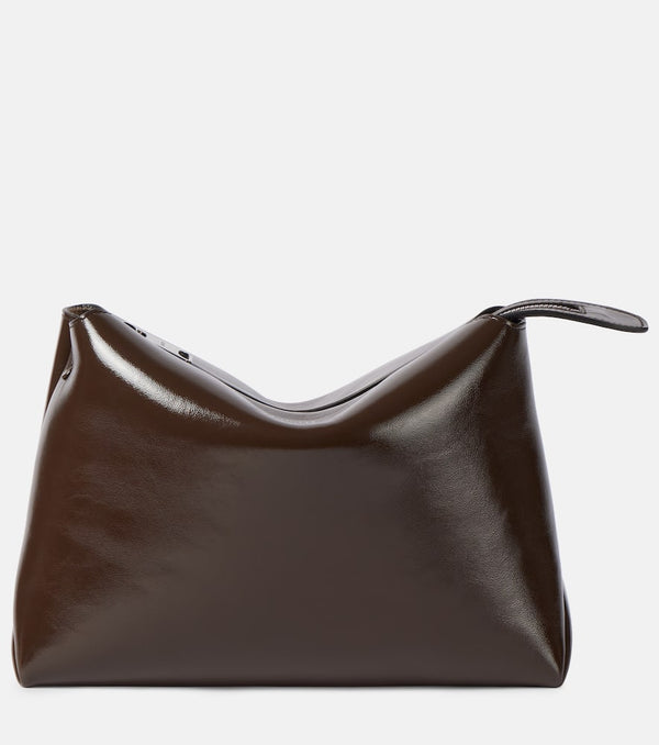 Khaite Lina patent leather crossbody bag