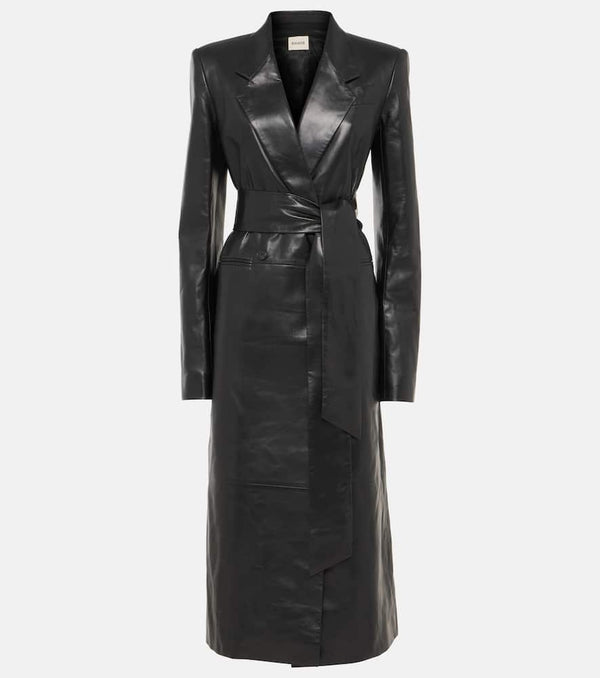 Khaite Lolo leather coat