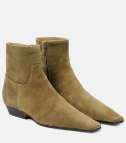 Khaite Marfa suede ankle boots