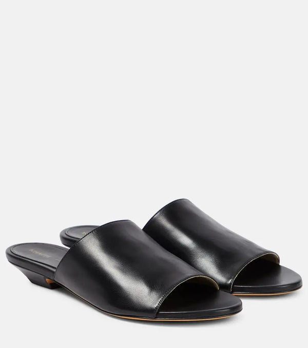 Khaite Marion leather slides | LYBSTORE