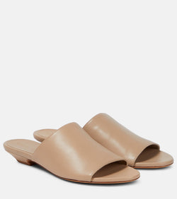 Khaite Marion leather slides