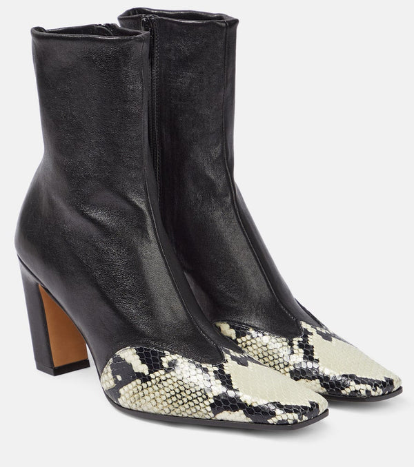 Khaite Nevada leather ankle boots