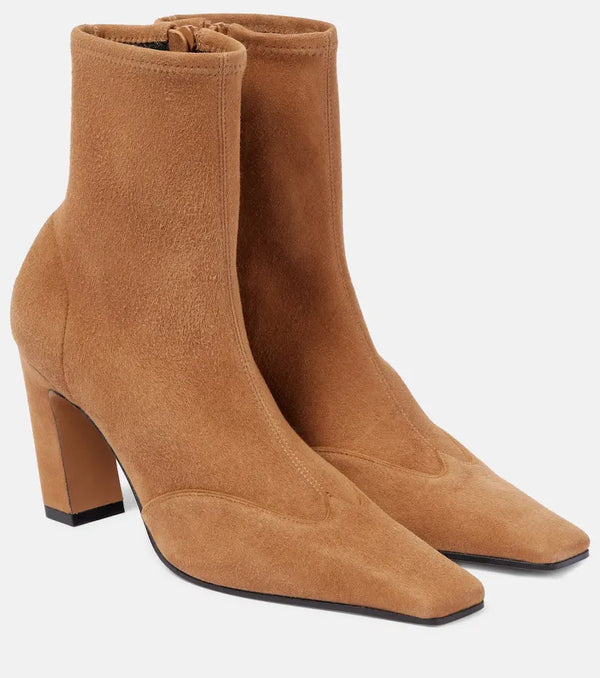 Khaite Nevada suede ankle boots | LYBSTORE