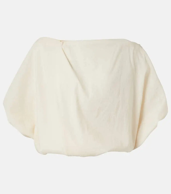 Khaite Niles cotton and silk organza top