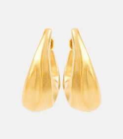 Khaite Olivia Medium gold-plated hoop earrings