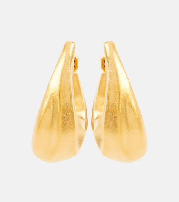 Khaite Olivia Medium gold-plated hoop earrings