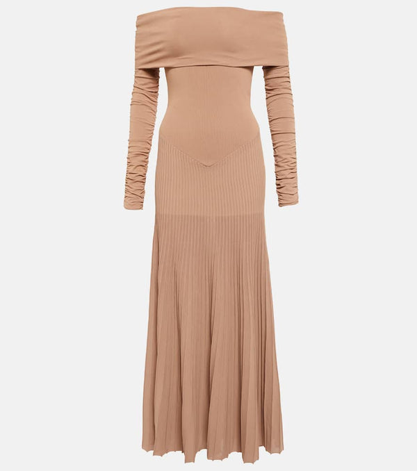 Khaite Rebecca off-shoulder maxi dress