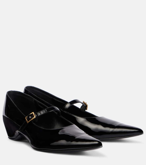 Khaite Sybil patent leather Mary Jane flats