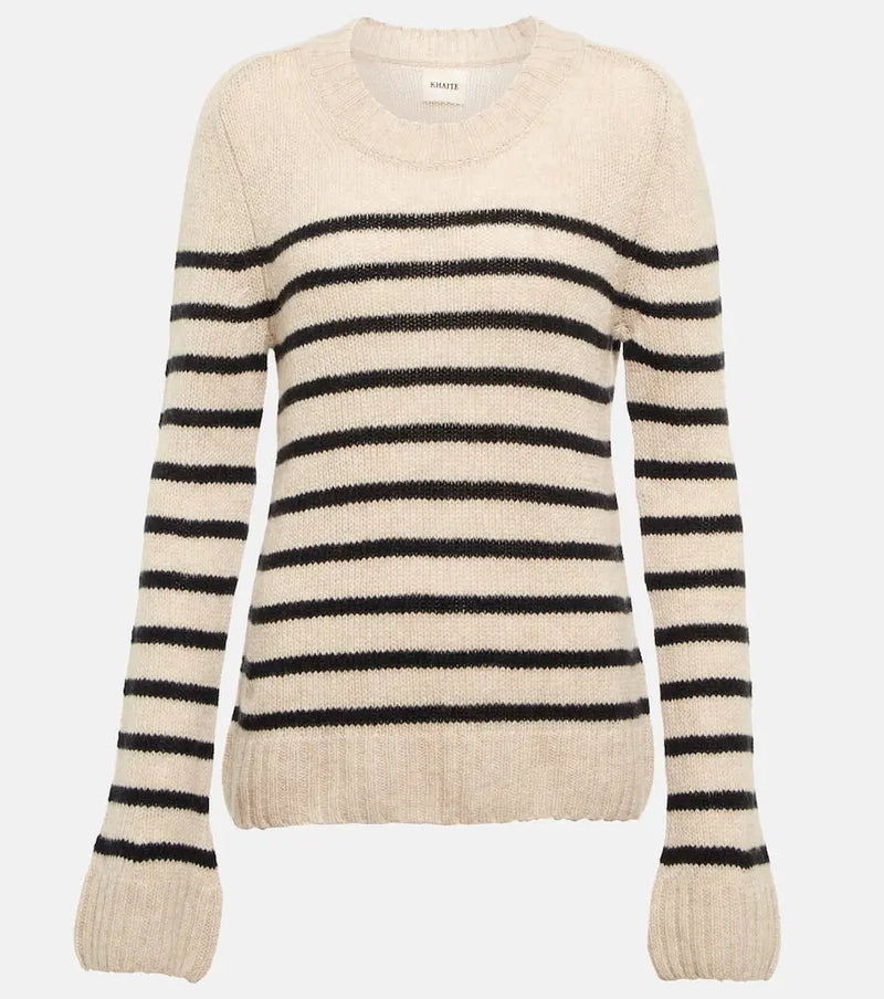 Khaite Tilda striped cashmere sweater