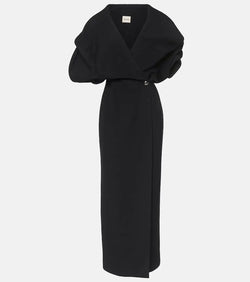 Khaite Truman puff-sleeve maxi dress