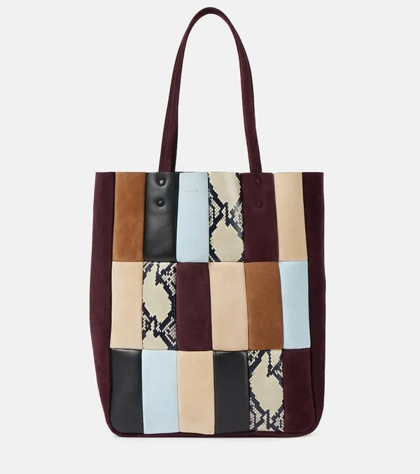 Khaite Zoe patchwork leather tote bag | LYBSTORE