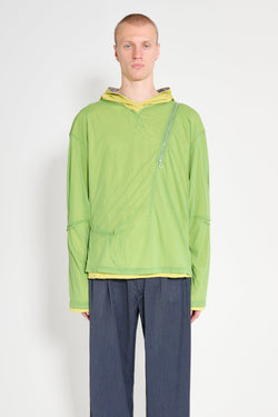 Kiko Kostadinov Knox Mesh Hoodie Lime / Lilac