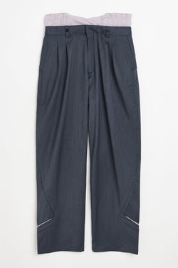 Kiko Kostadinov Bendix Tailored Trouser Midnight Blue / Icy Lilac