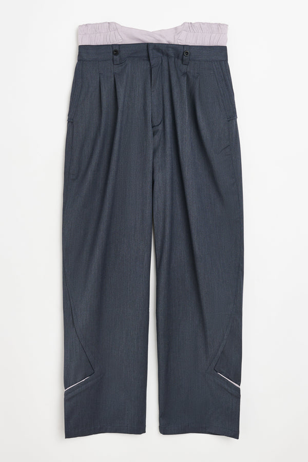 Kiko Kostadinov Bendix Tailored Trouser Midnight Blue  Icy Lilac