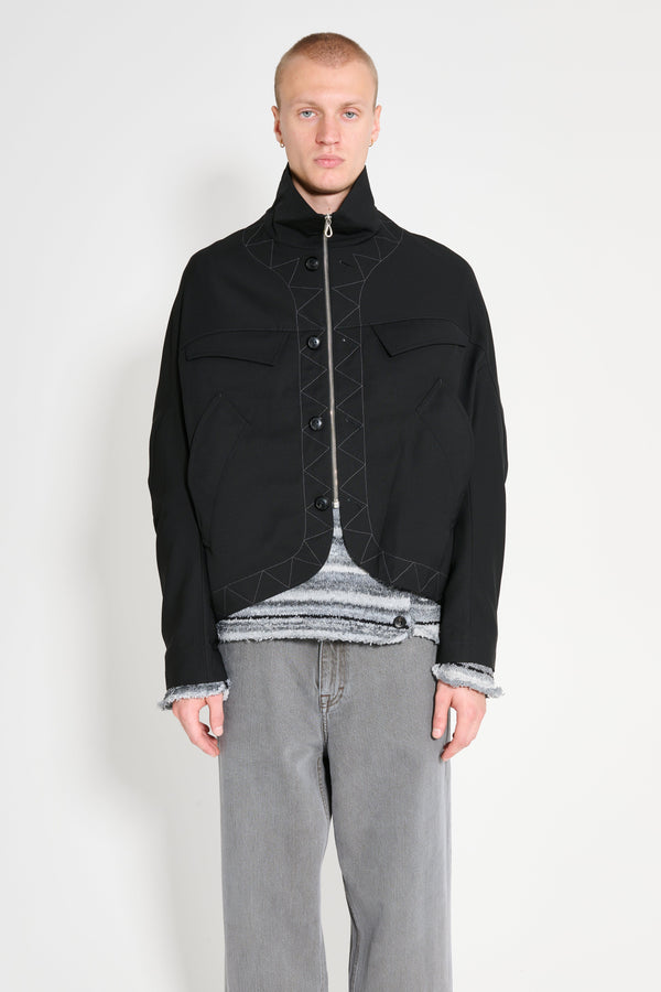 Kiko Kostadinov Jacklight Jacket Crow Black