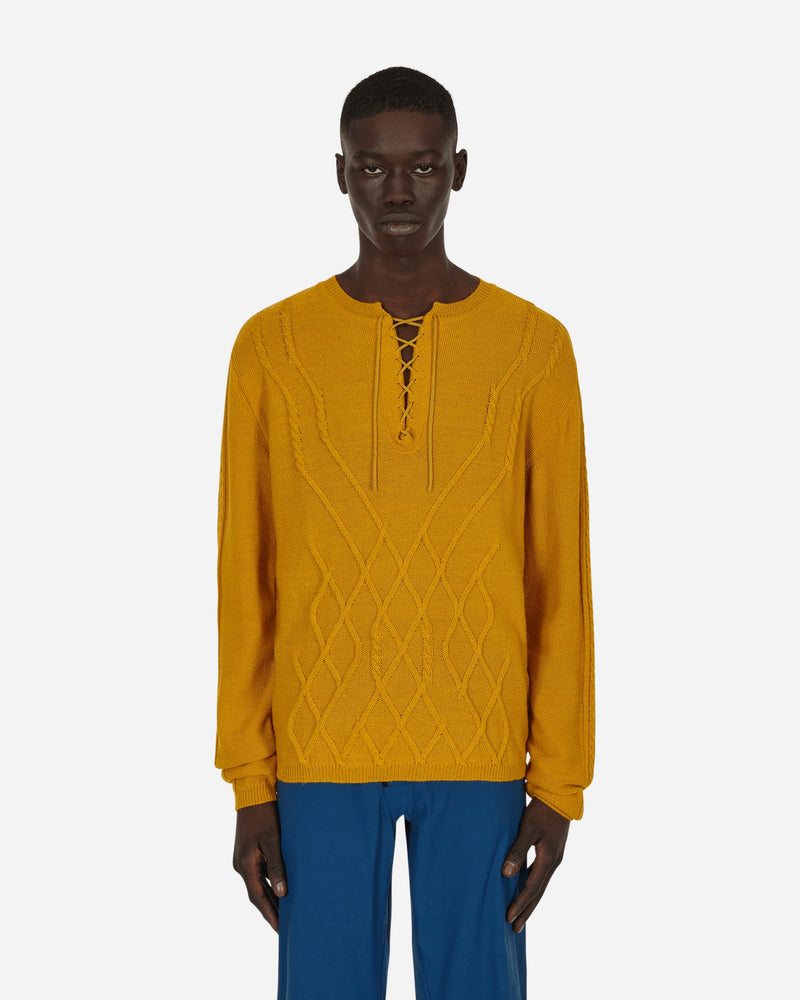 Kiko Kostadinov Itten Cable Knit Yellow