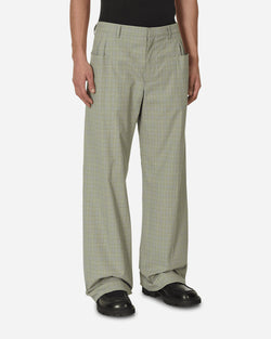 Kiko Kostadinov Orma Reversible Trousers Yellow Check