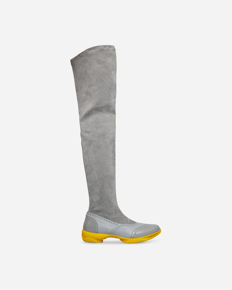 Kiko Kostadinov Sonia High Boots Fog Grey / Oyster Grey / Yellow