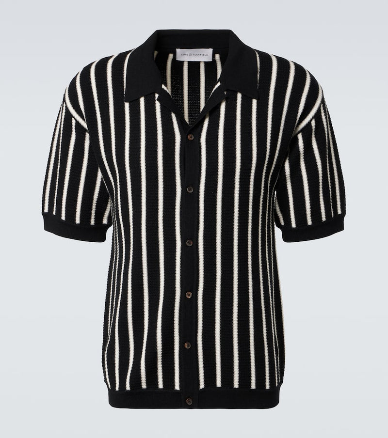 King & Tuckfield Striped wool shirt