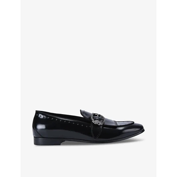 Kurt Geiger London Albany stud-embellished leather loafers